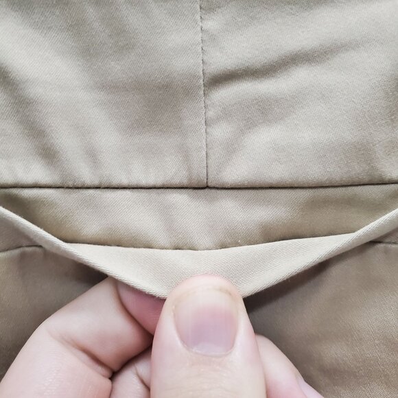 Banana Republic The Logan Fit Women's Khaki Flat Front‎ Stretch Trousers Size 00 - Picture 6 of 7